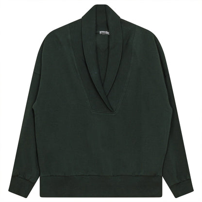 Shawl Collar Sweater Olive