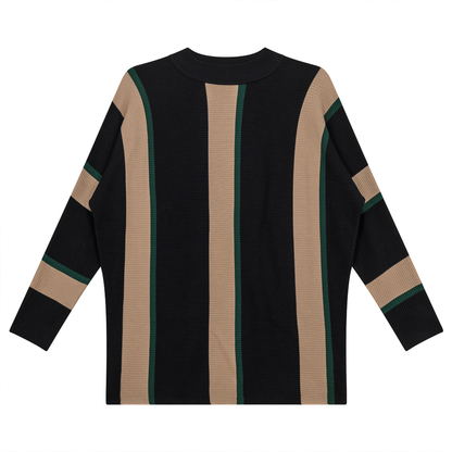 Maternity Stripped Sweater Black