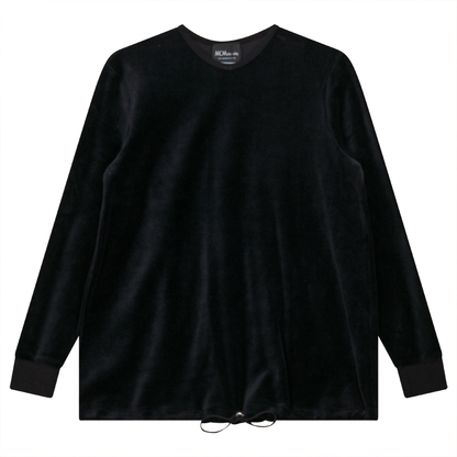 Maternity V-neck Velour Bungee Top