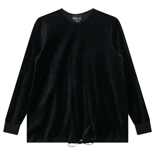 Maternity V-neck Velour Bungee Top