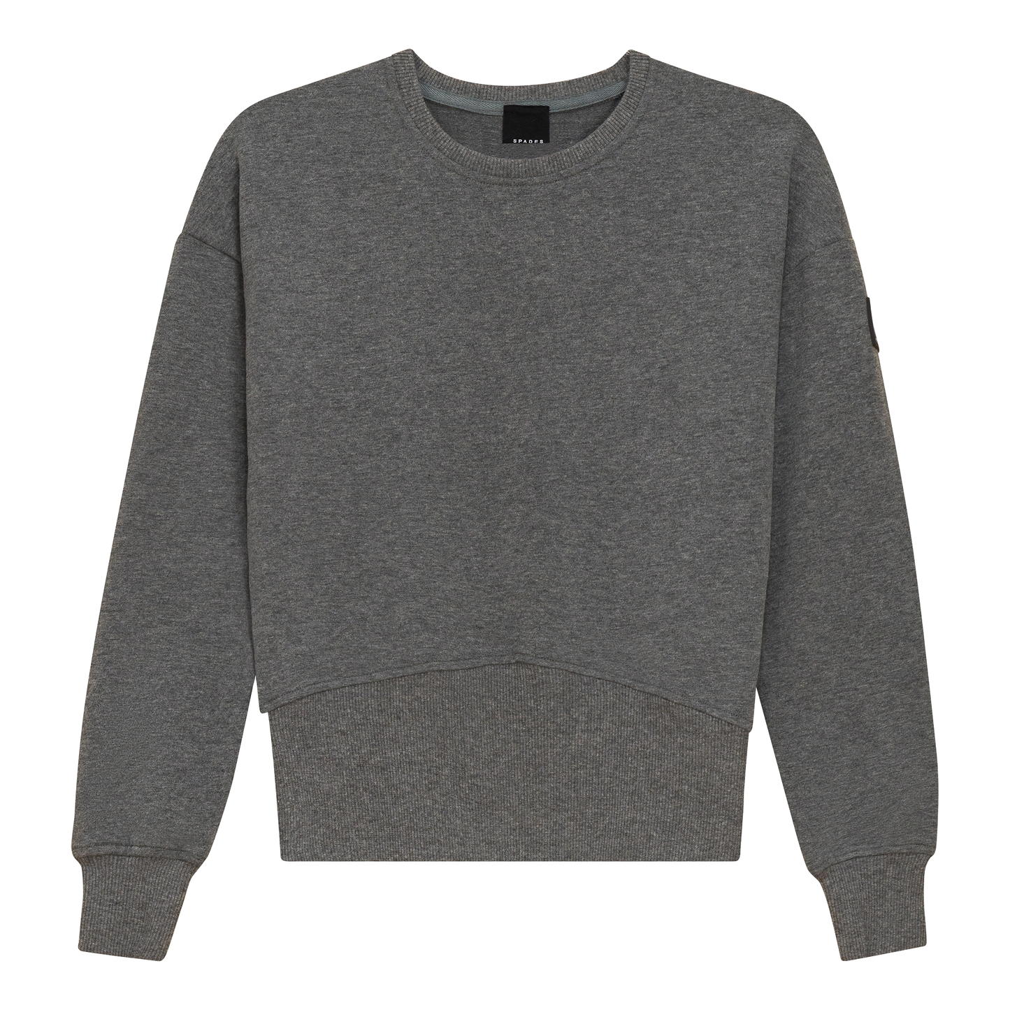 Combo Ribbed Sweatshirt Medium Grey Mix