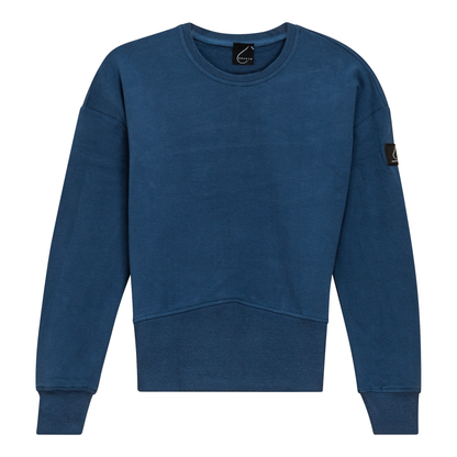 Combo Ribbed Sweatshirt Dark Denim