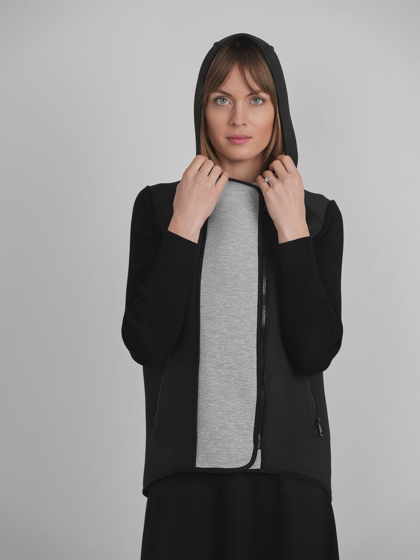 Scuba Knit Combo Hoodie