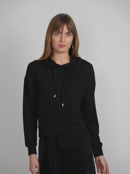 Asymmetrical French Fleece Hoodie
