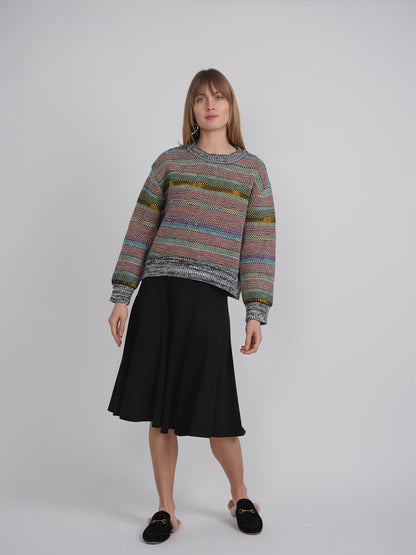 Melange Knit Sweater