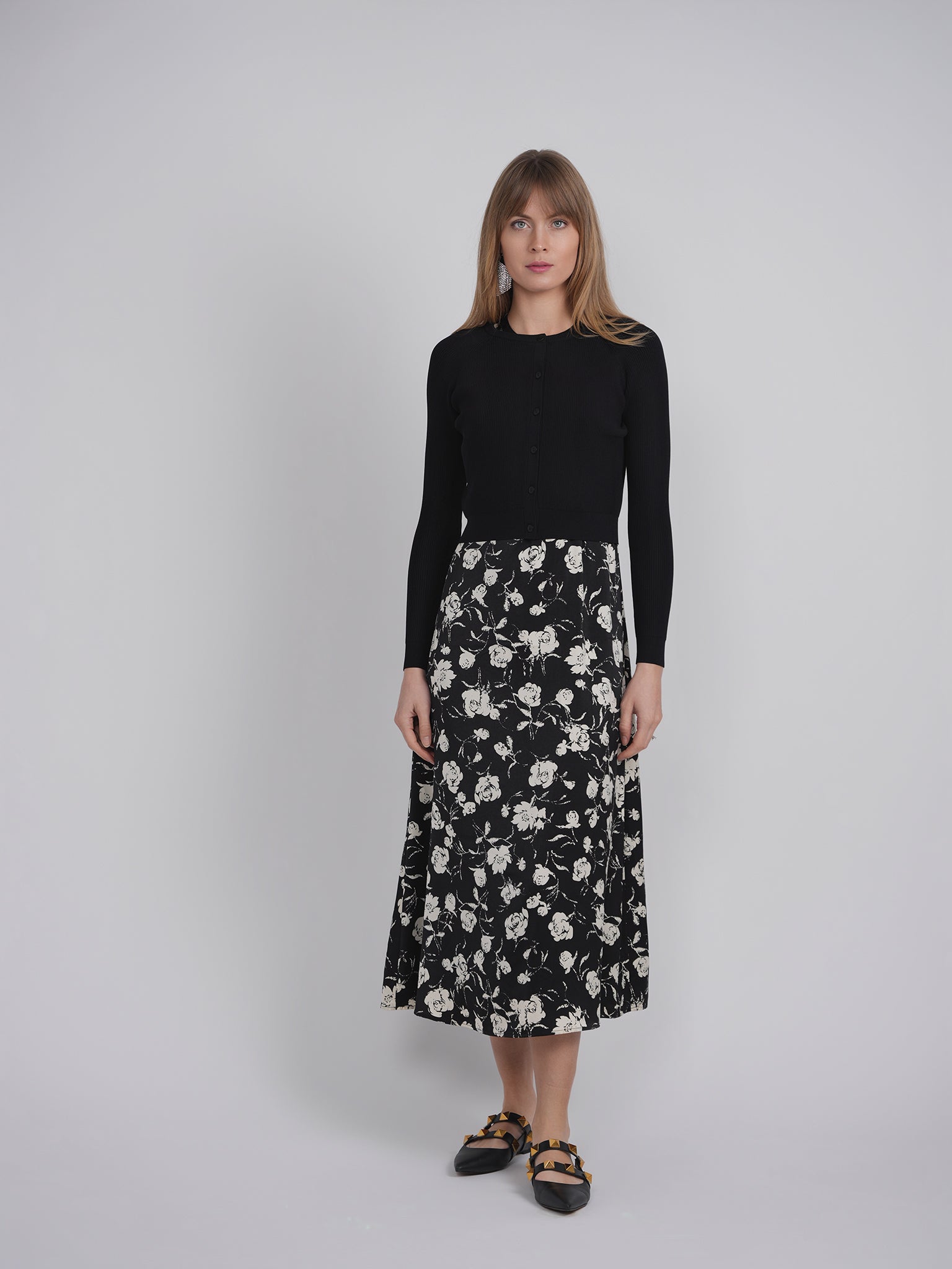 Floral Jumper Sweater Set