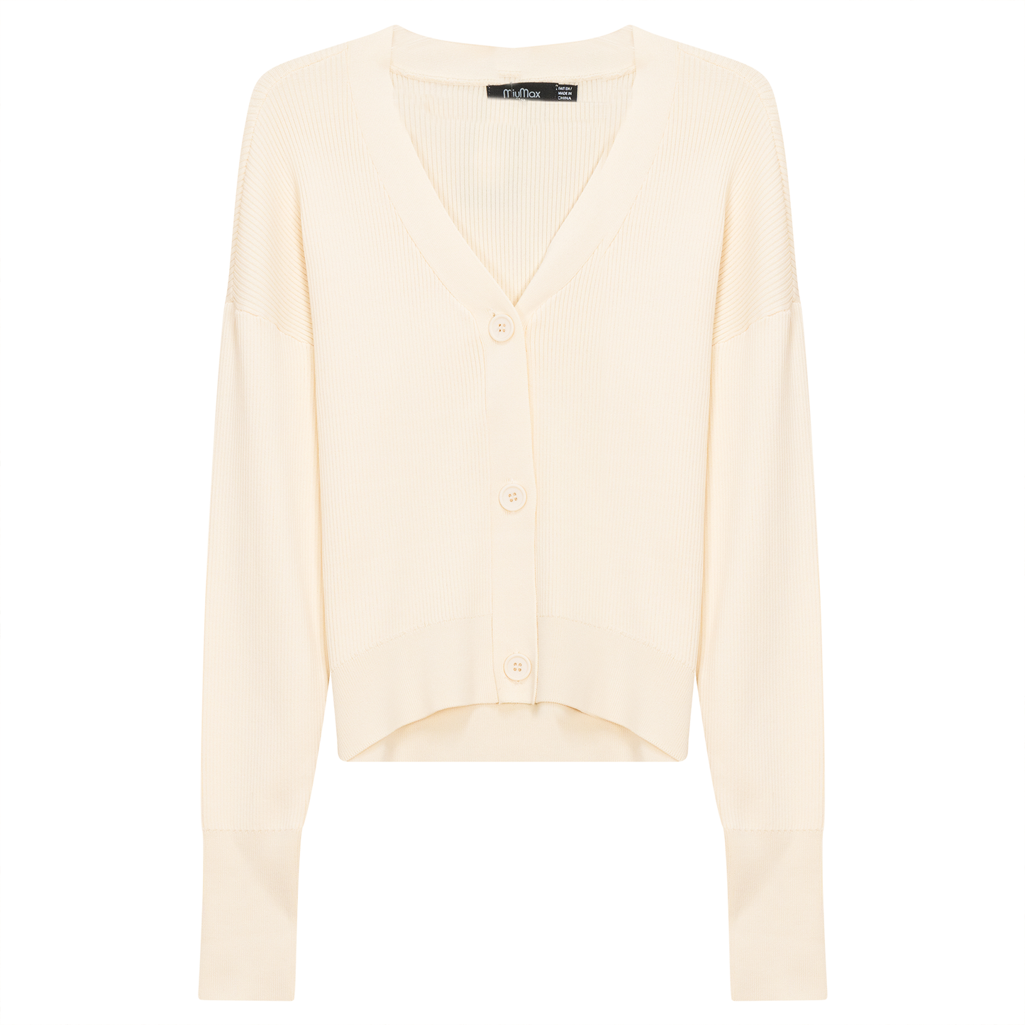 Cropped Drop Shoulder Sweater Cream