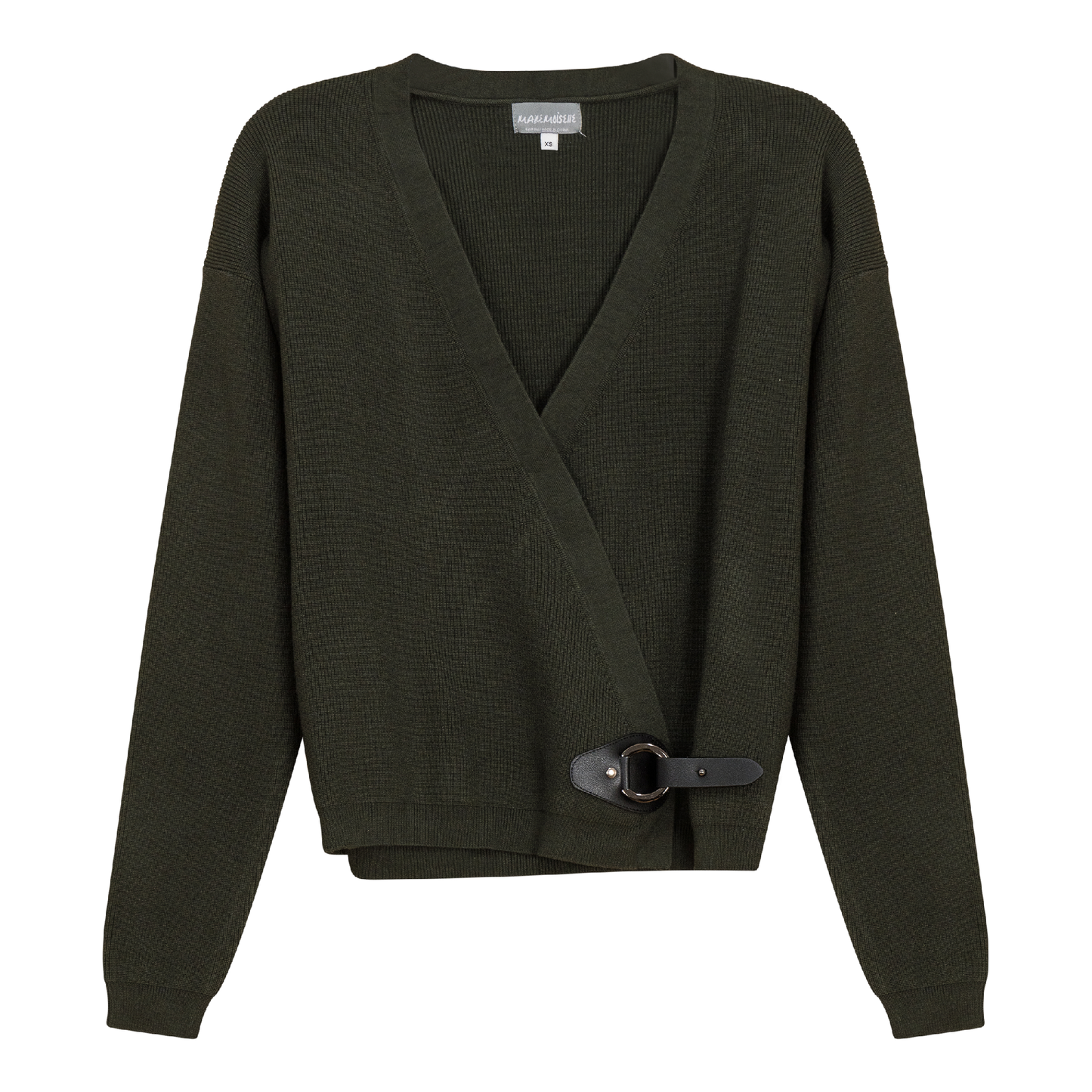 Wrap Knit Cardigan Olive