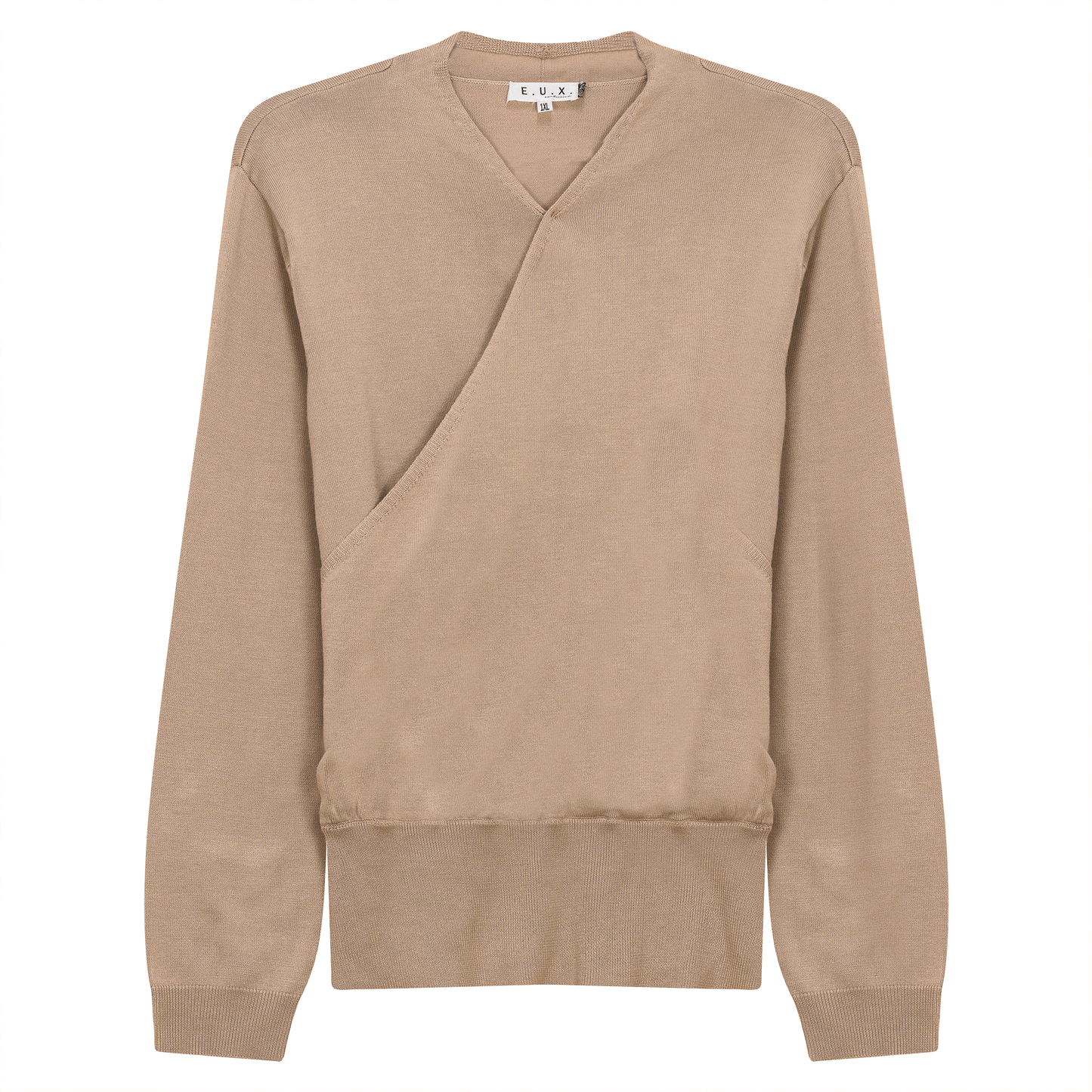 Wrap Knit Sweater Oatmeal