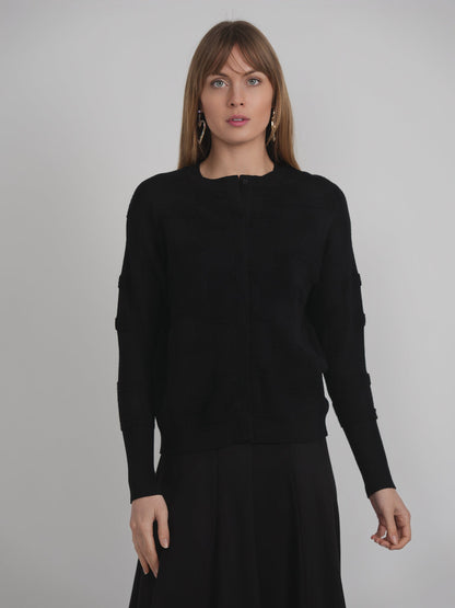 Textured Knit Cardigan