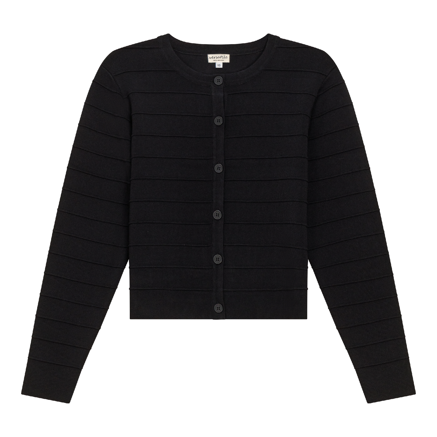 Ribbed Knit Cropped Cardigan