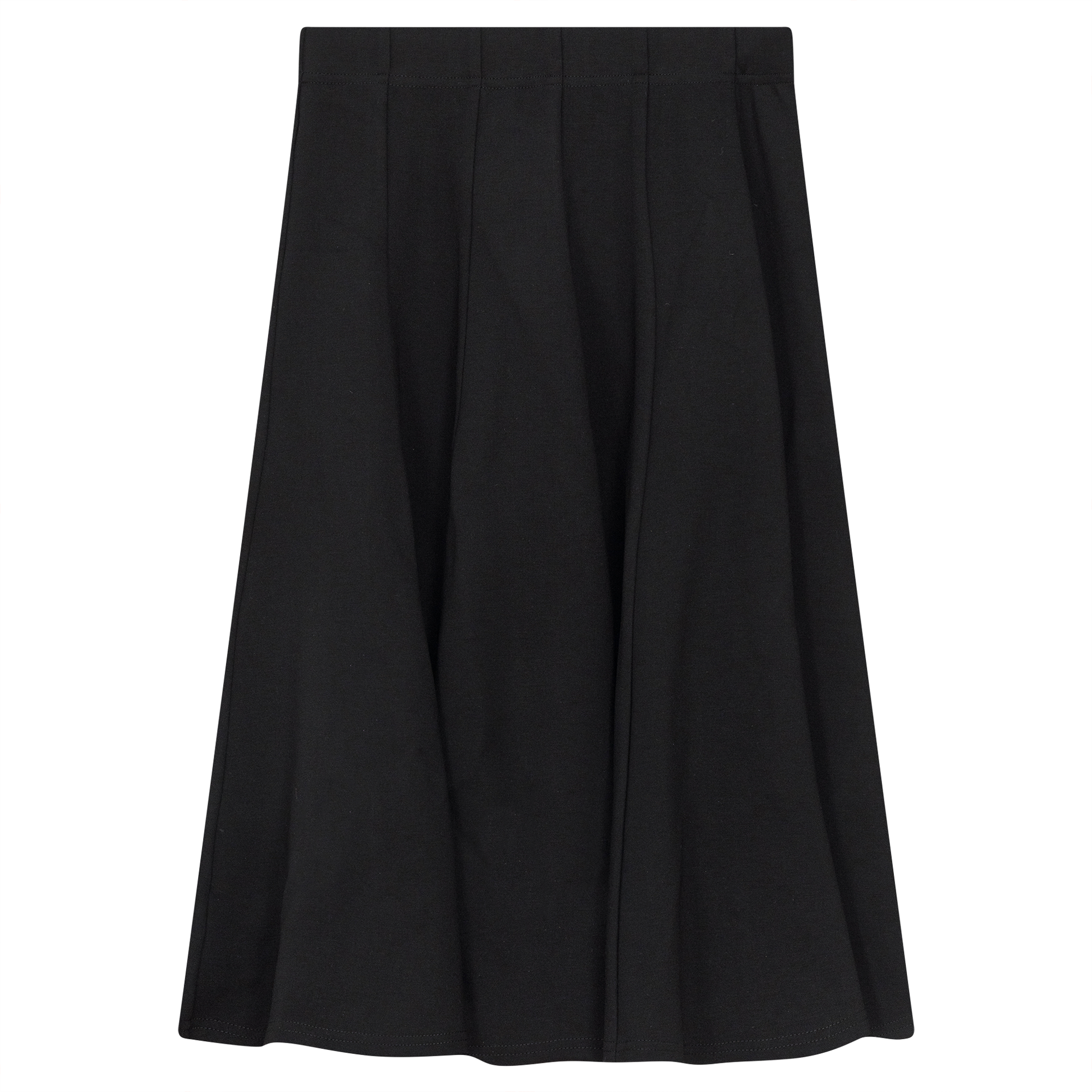 Short Panel Ponte Skirt Black