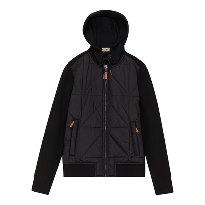 Quilted Hoodie Black