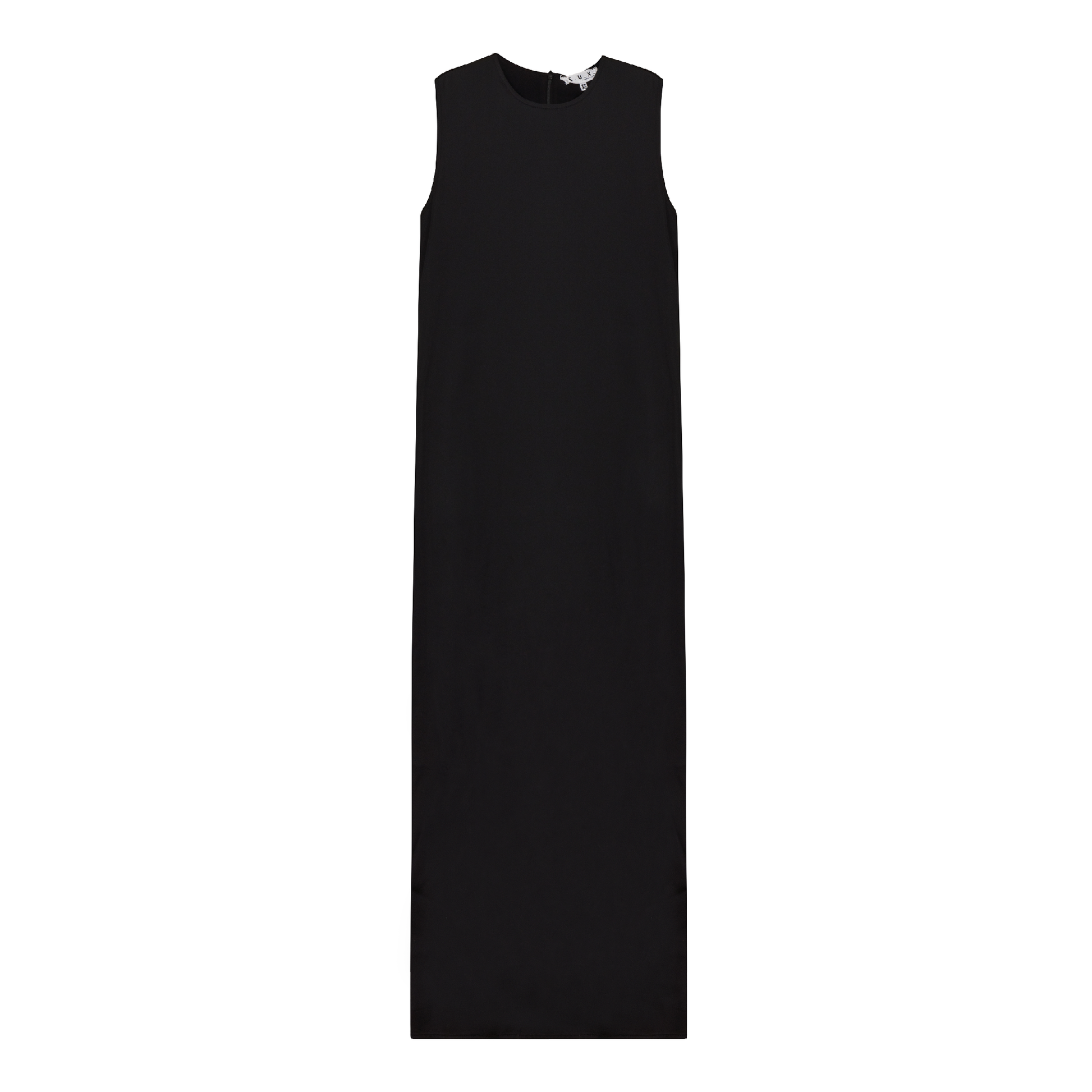 Satin Maxi Jumper Black