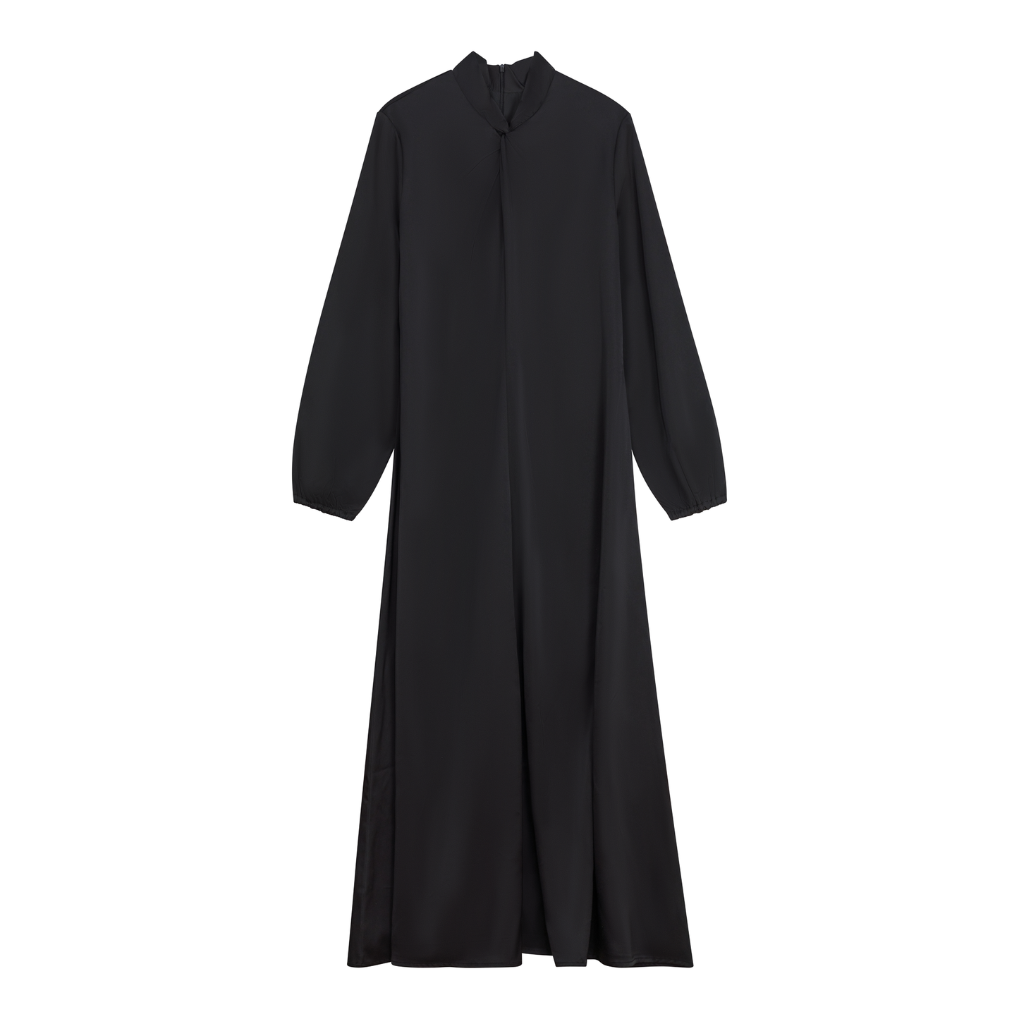 Midi A Line Knot Dress Black