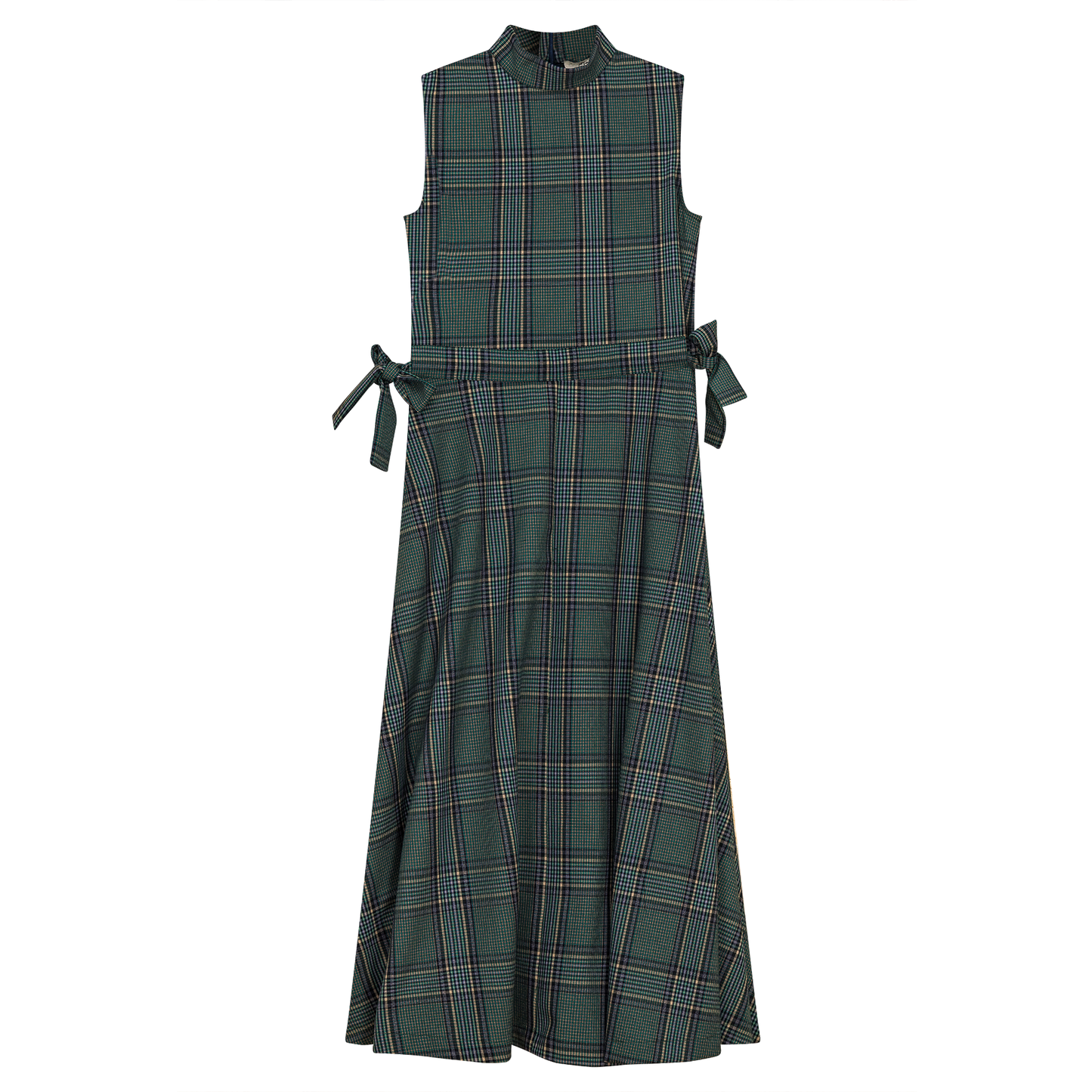 Plaid Belt Jumper Green Black