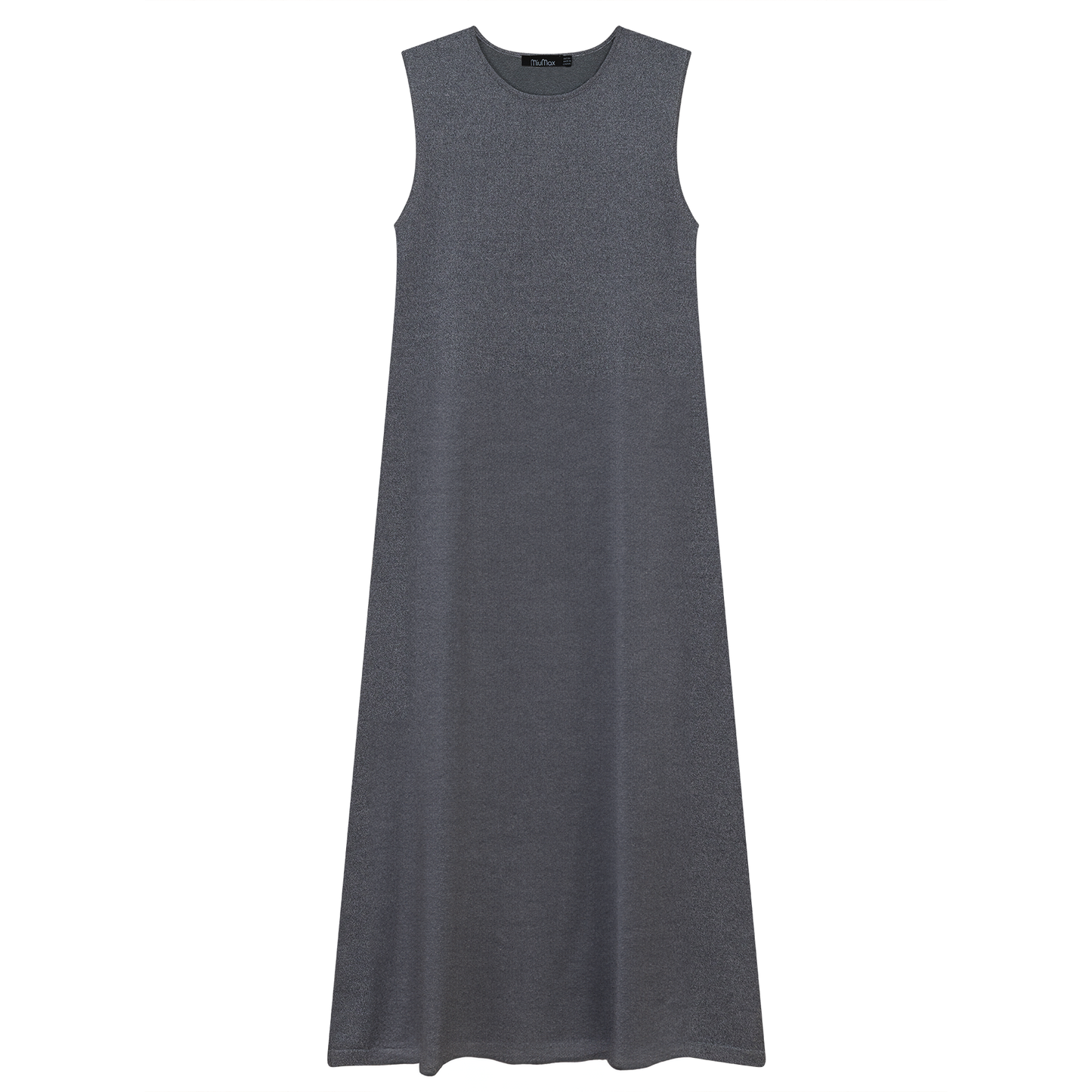 Knit Midi A Line Jumper Dark Grey Mix