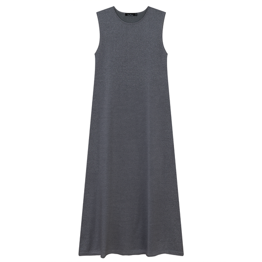 Knit Midi A Line Jumper Dark Grey Mix