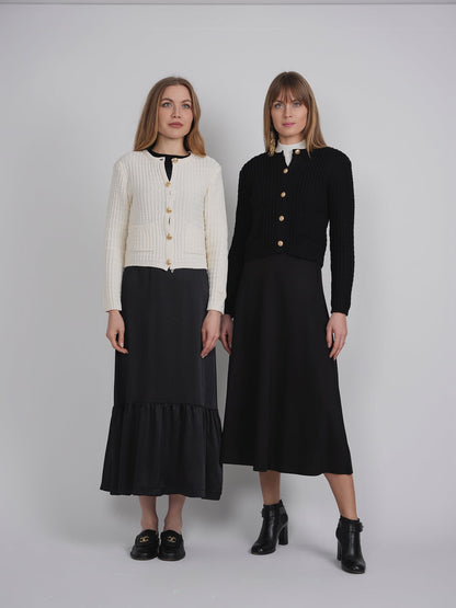 Crochet Knit Short Cardigan