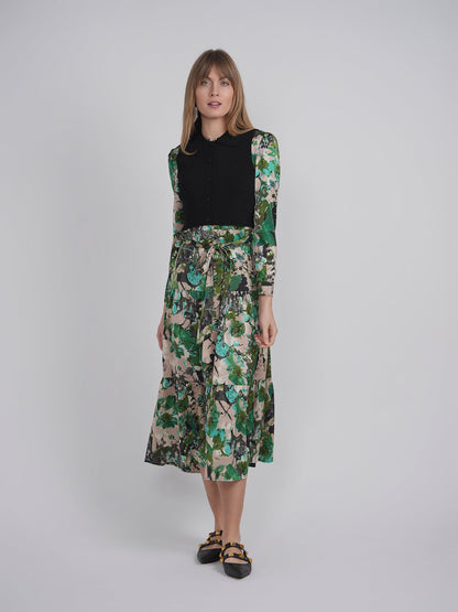 Cropped Midi Dress Set