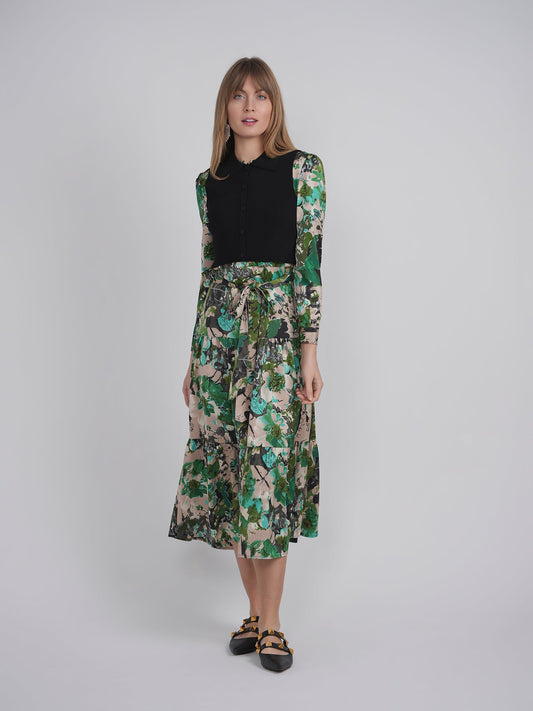 Cropped Midi Dress Set