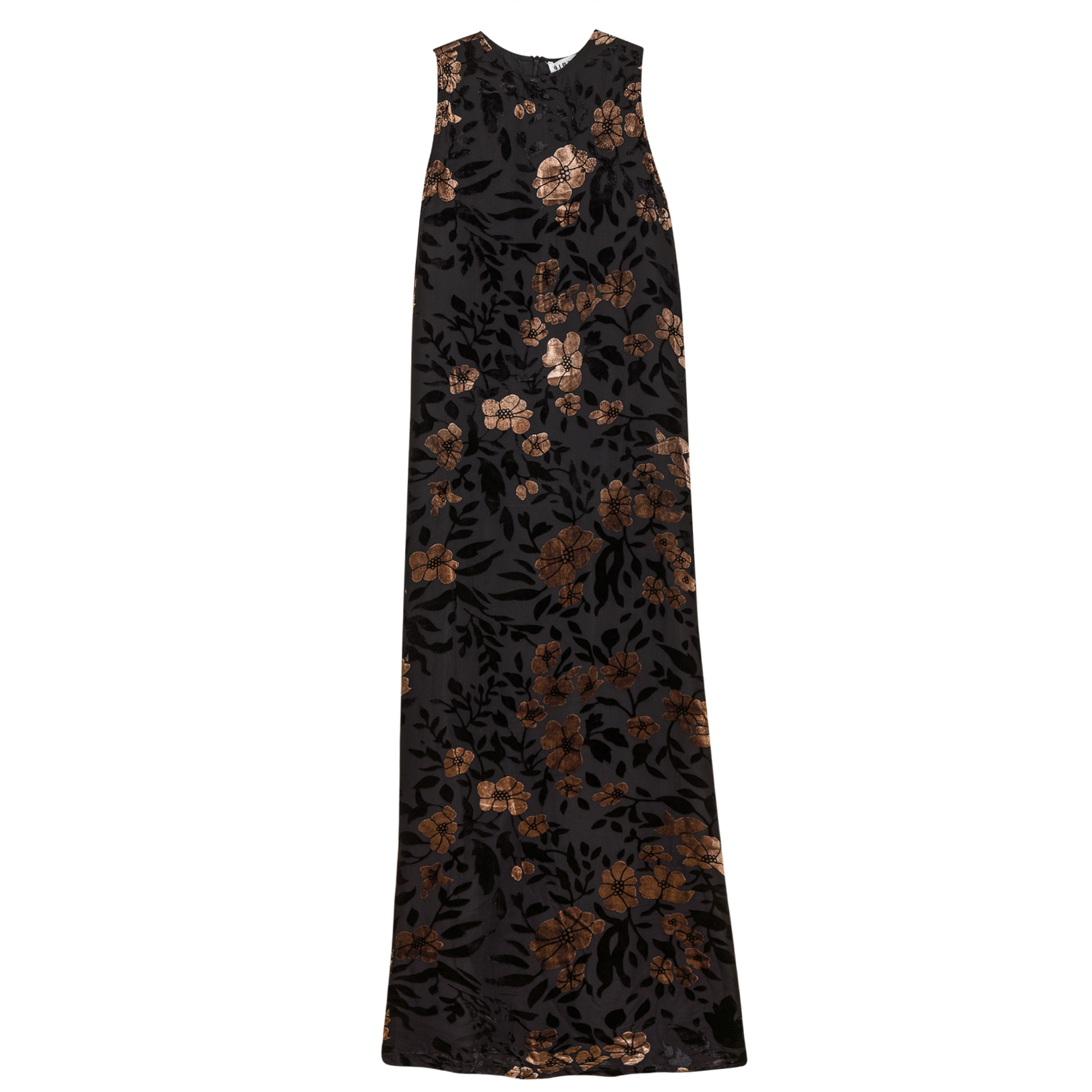 Printed Velvet Jumper Black Taupe