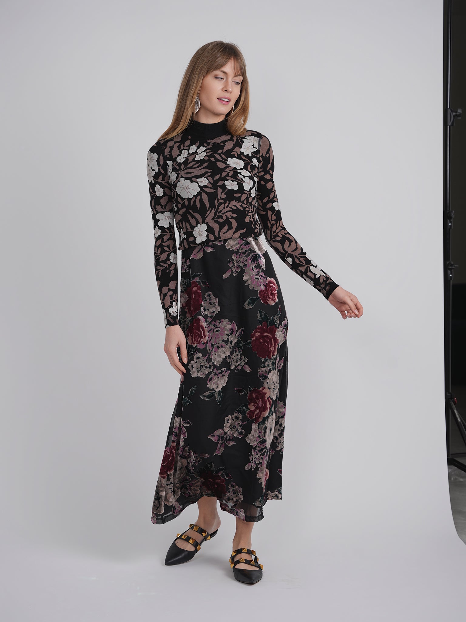 Printed Velvet Jumper