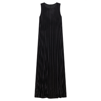 Maxi Striped Mesh Velour Combo Jumper Black Black