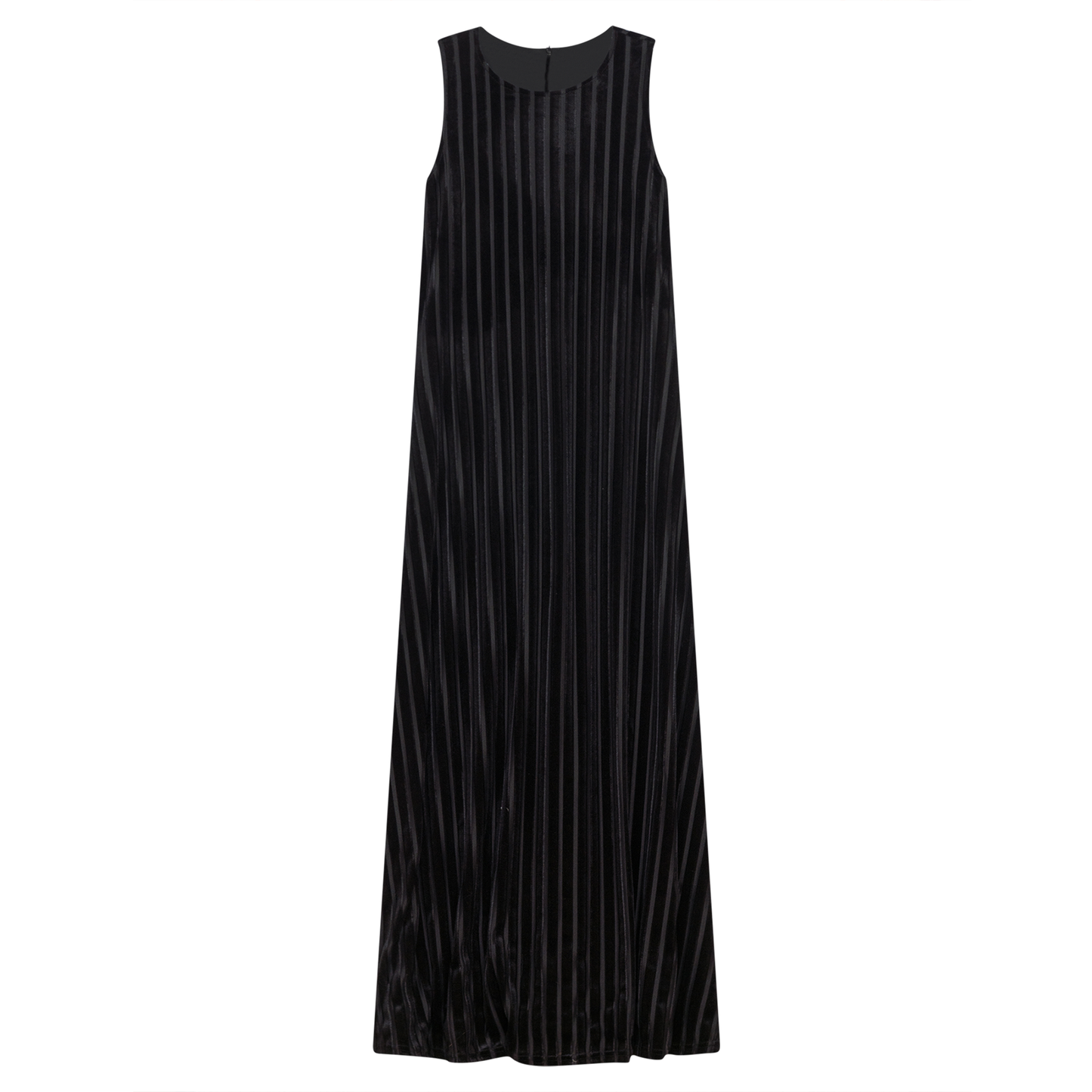 Maxi Striped Mesh Velour Combo Jumper Black Black