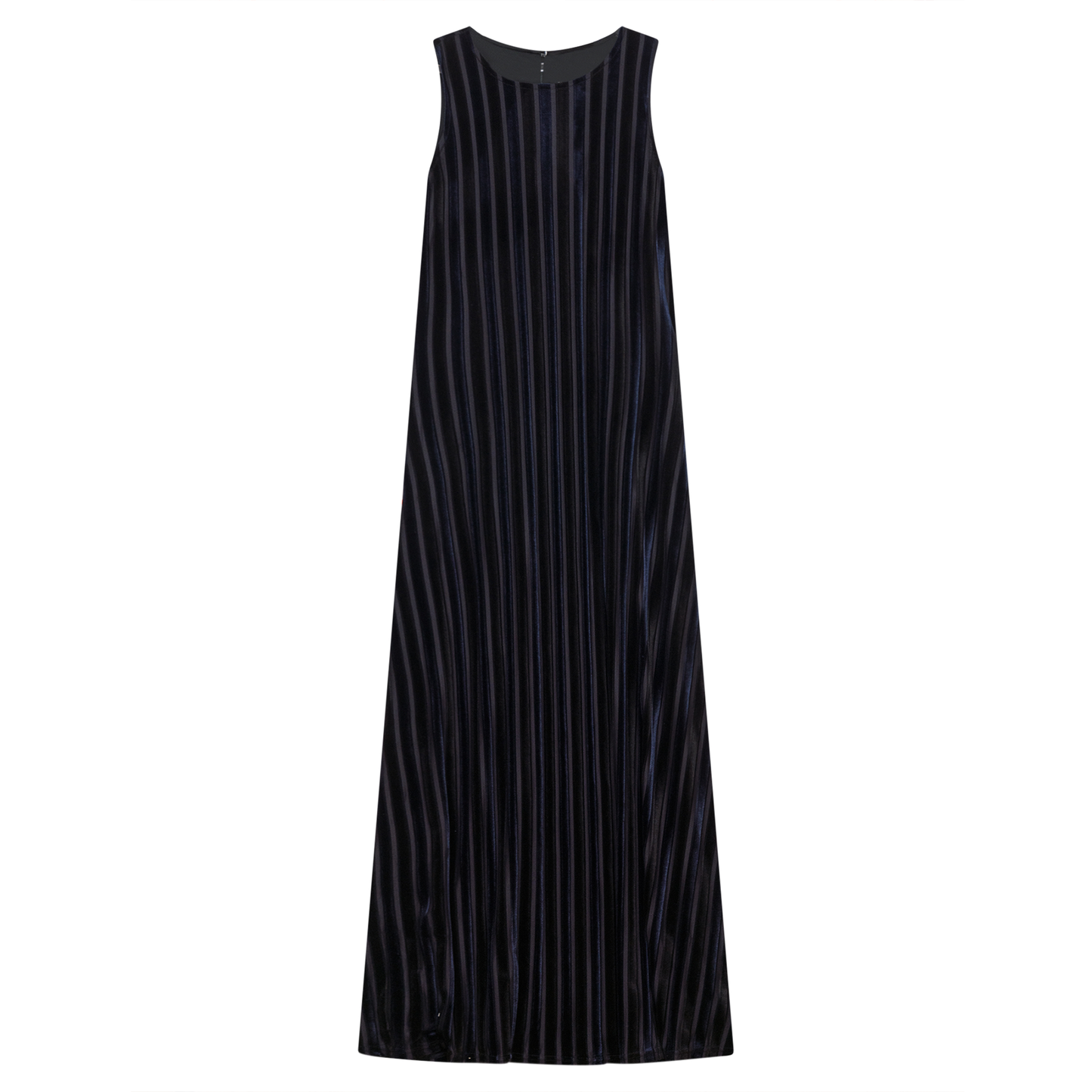 Maxi Striped Mesh Velour Combo Jumper Black Dark Navy