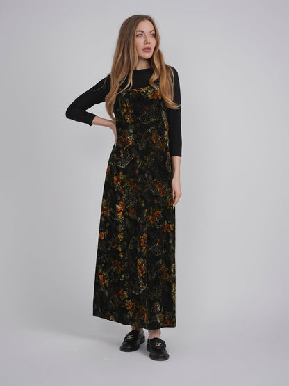 Flocked Velour Maxi Jumper