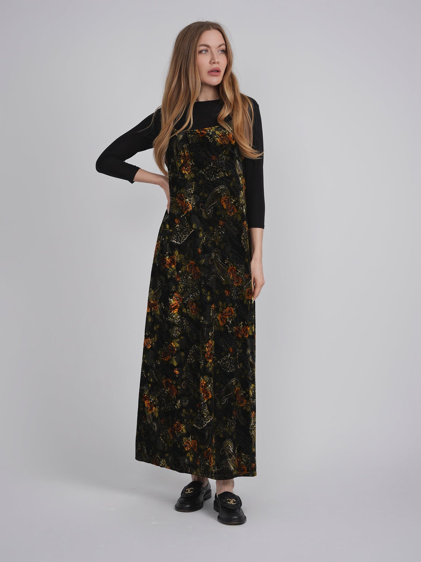 Flocked Velour Maxi Jumper