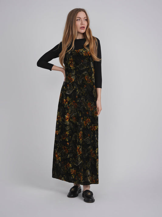 Flocked Velour Maxi Jumper