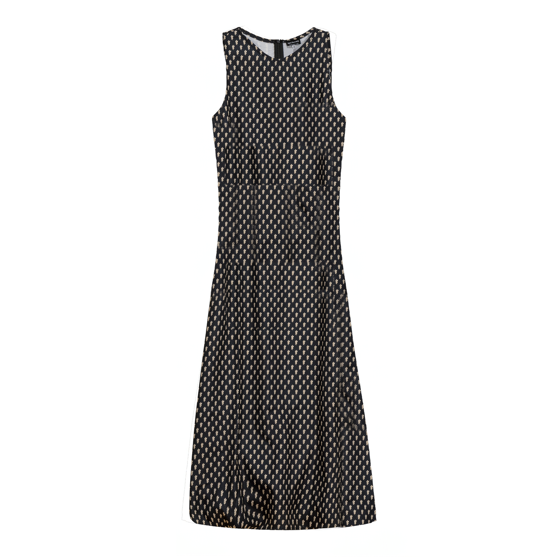 Printed Wooly Midi Jumper Black