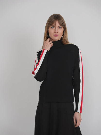 Stripped Rib Sweater