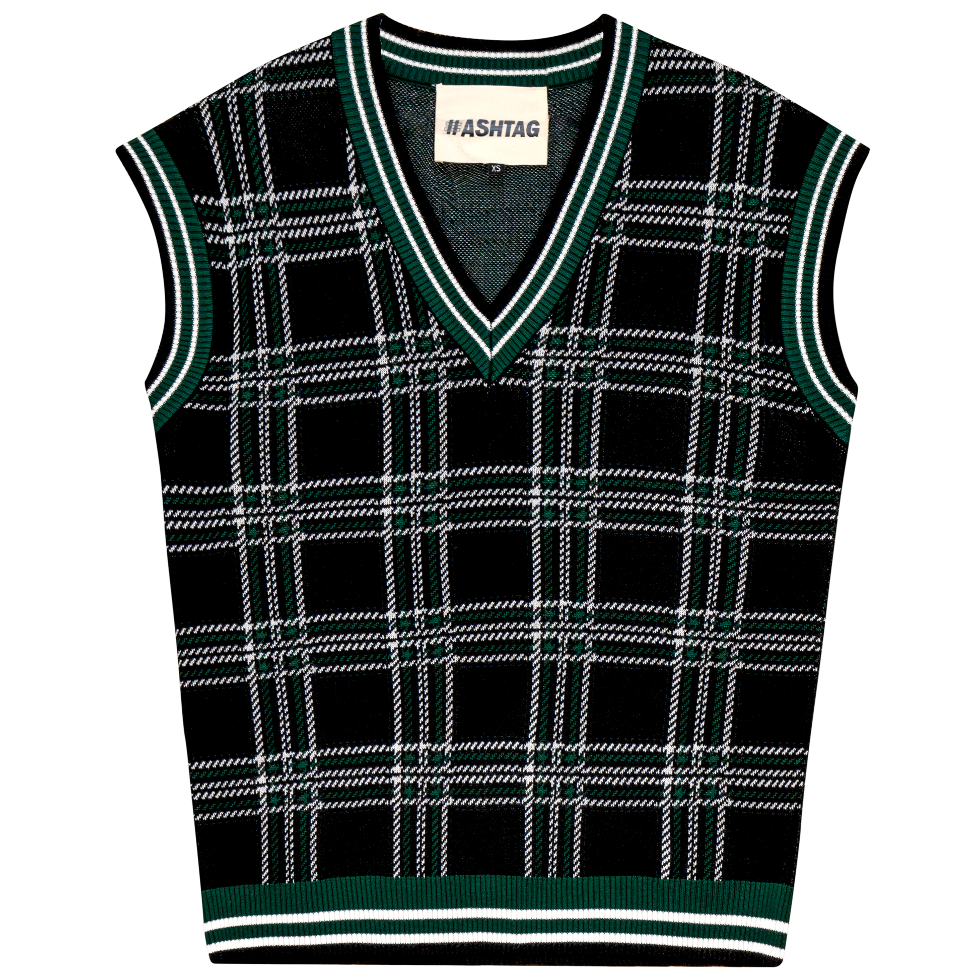 Plaid Knit Vest