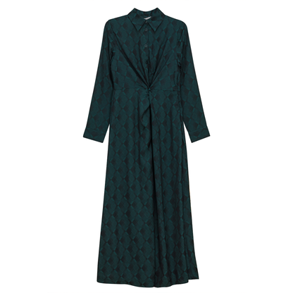 Twist Knot Look Midi Dress Hunter