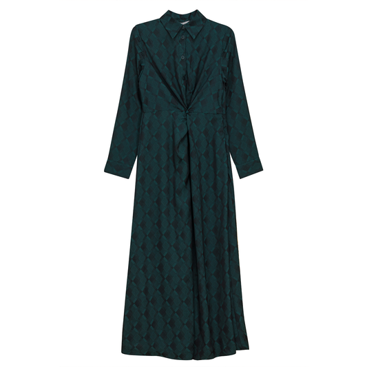 Twist Knot Look Midi Dress Hunter