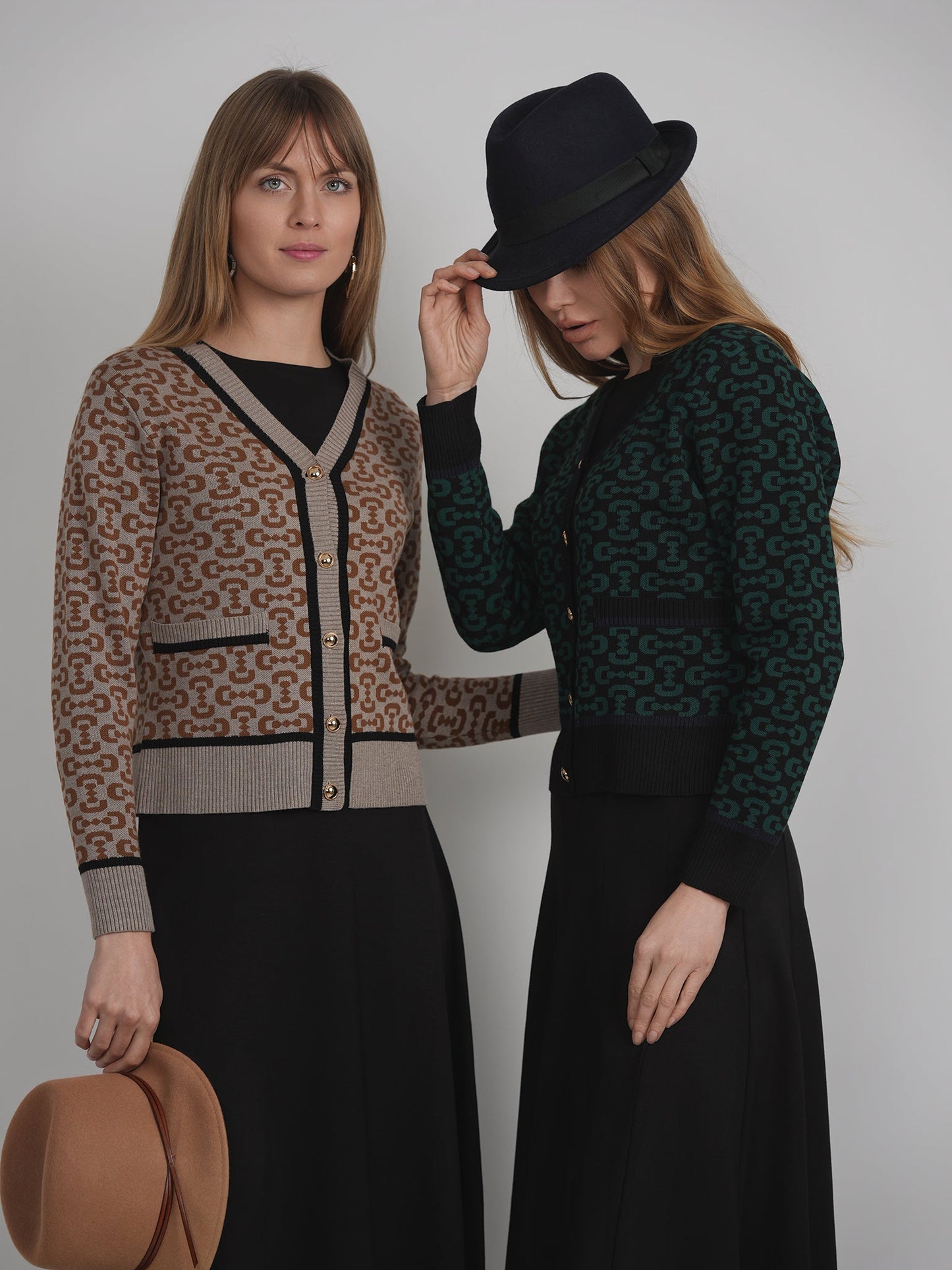 Printed Knit Cardigan