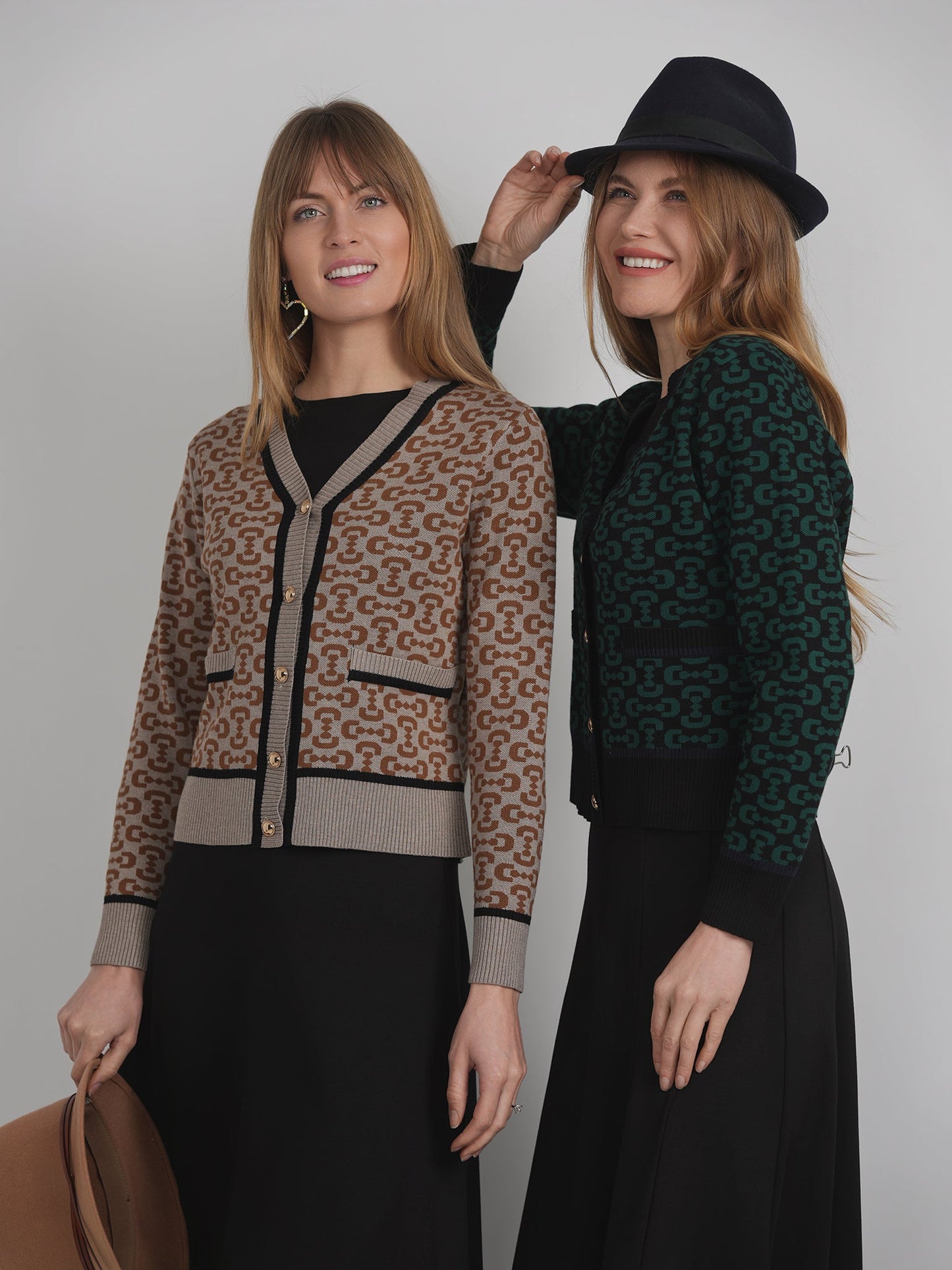 Printed Knit Cardigan