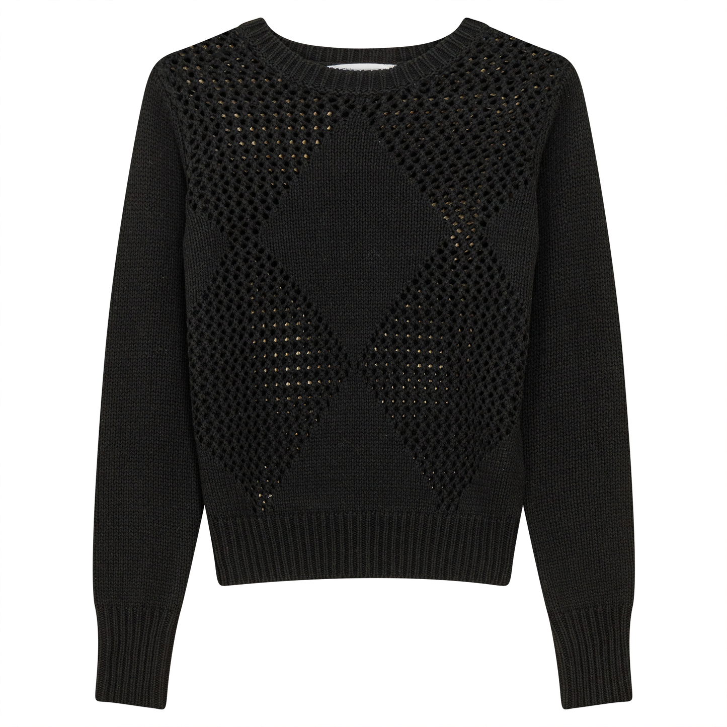 Knitted Boucle Sweater Black