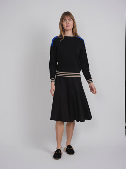 Color Blocked Dolman Sweater