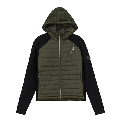 Quilted Bomber Jacket Dark Olive