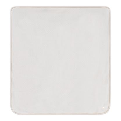 Pointelle Knit Blanket Off White One Size