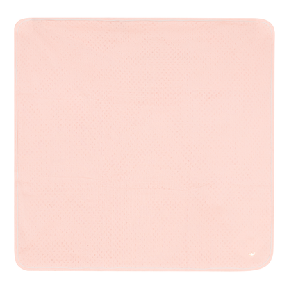 Pointelle Knit Blanket Pink One Size
