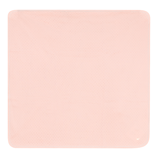 Pointelle Knit Blanket Pink One Size