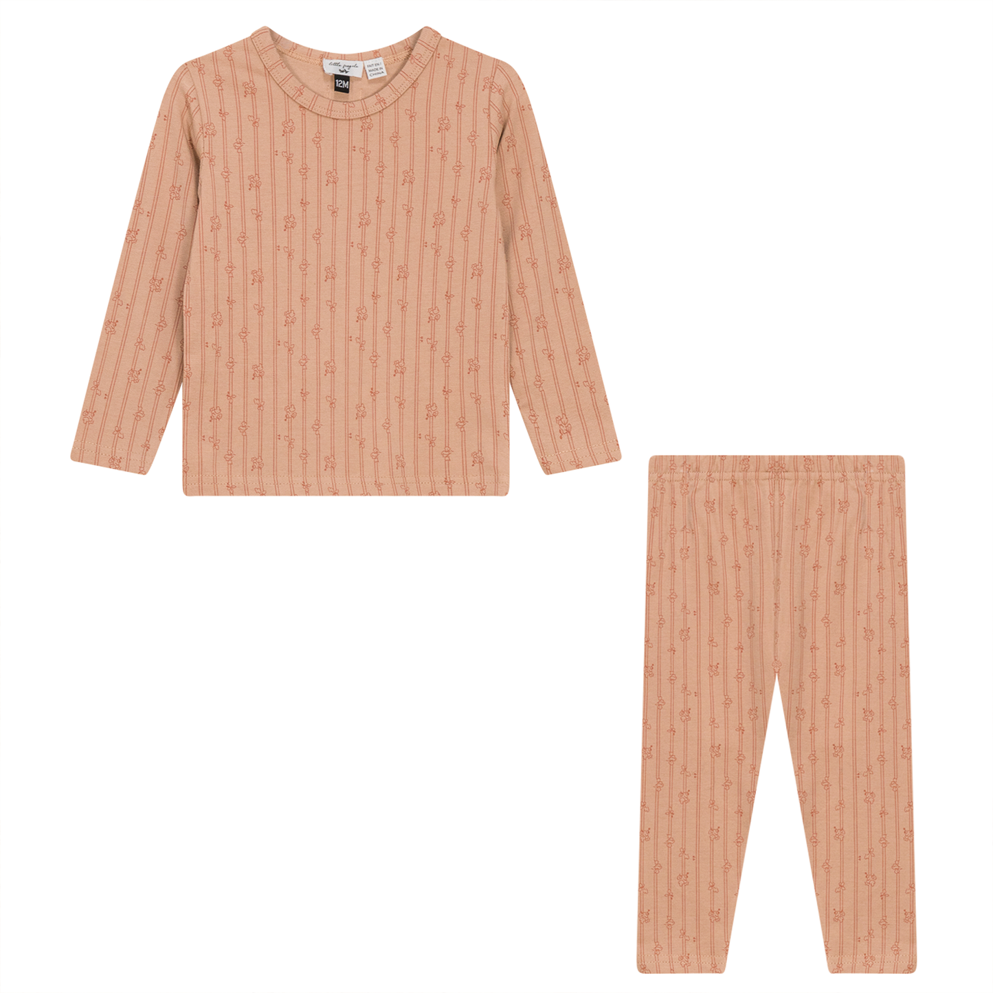 Soft Cotton Modal 2 PC Set Maple Sugar