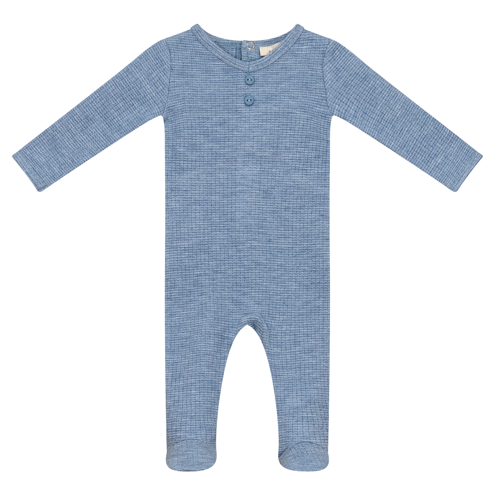 Stretch Jacquard Onesie Blue