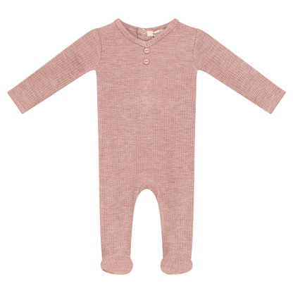Stretch Jacquard Onesie Pink