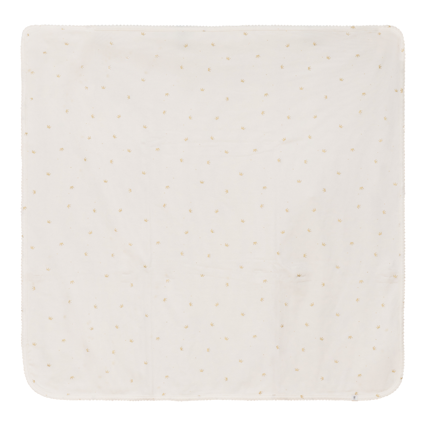 Crown Print blanket Powder Gold One Size